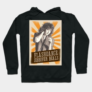 Vintage Aesthetic Jennifer Beals // flashdance Hoodie